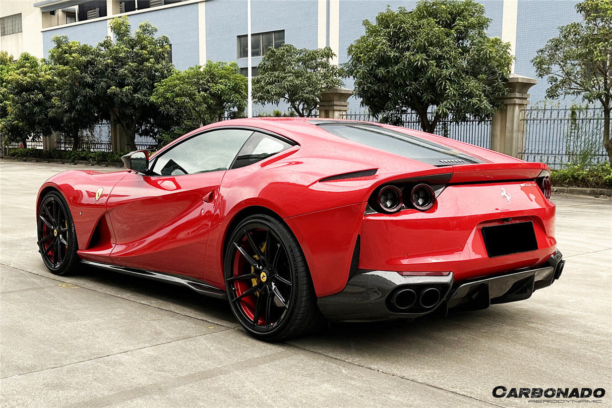 2017-2026 Ferrari 812 Superfast GTS OEM Style Dry Carbon Fiber Rear Side Diffuser