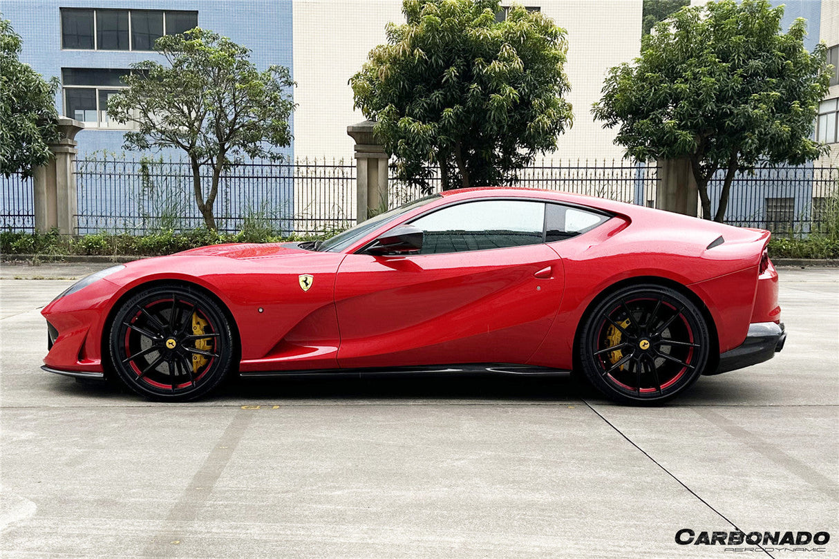 2017-2026 Ferrari 812 Superfast GTS OEM Style Dry Carbon Fiber Side Skirts