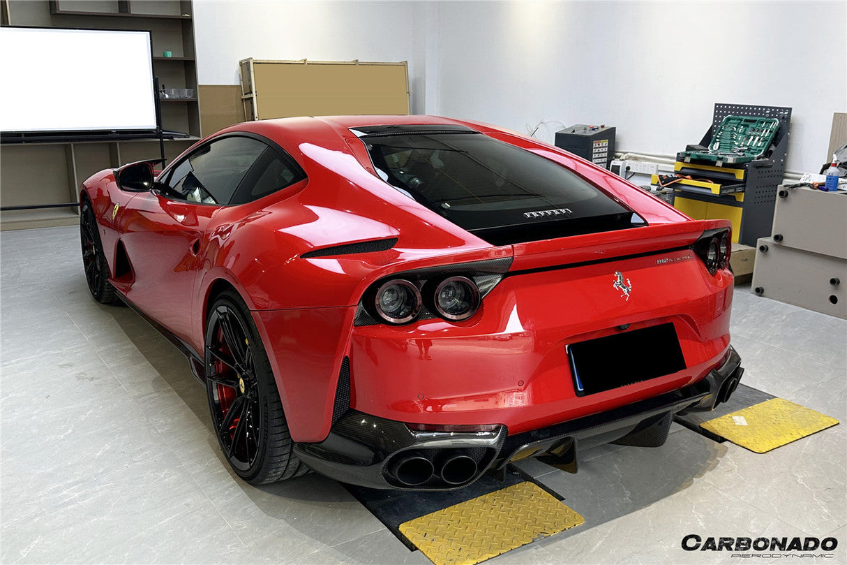 2017-2026 Ferrari 812 Superfast OEM Style Dry Carbon Fiber Tail Lights Surround Satellites