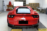 2017-2026 Ferrari 812 Superfast GTS OEM Style Dry Carbon Fiber Rear Side Diffuser
