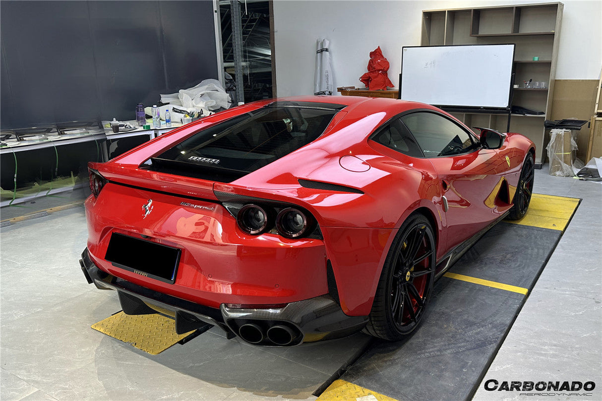 2017-2026 Ferrari 812 Superfast OEM Style Dry Carbon Fiber Tail Lights Surround Satellites