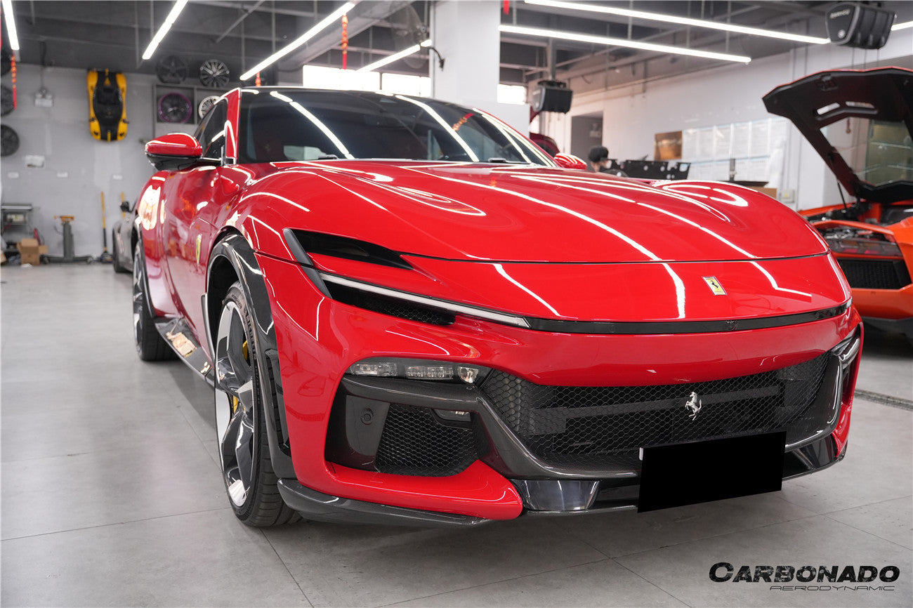 2023-UP Ferrari Purosangue FUV Type F175 OEM Style Dry Carbon Fiber Front Lip
