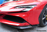 2020-UP Ferrari SF90 Stradale and Spider Autoclave Carbon Fiber Front Bumper Side Splitter DarwinPRO (OE)