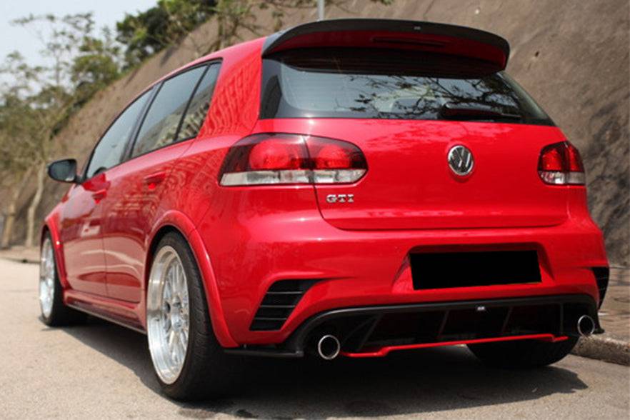 2010-2013 Volkswagen Golf 6 R20 GTI Rz Style Rear Bmper (Dual Exhaust)
