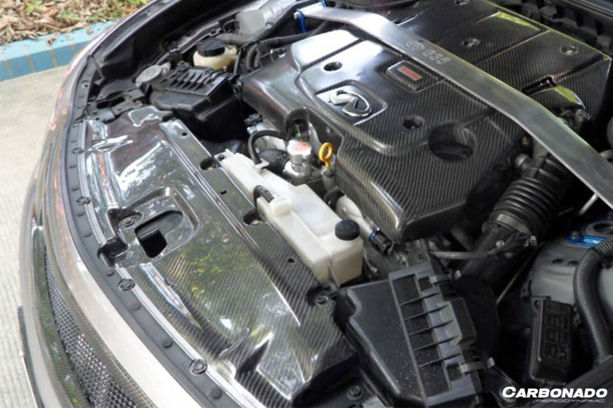 2007-2013 Infiniti G37 Sedan OEM Style Carbon Fiber Engine Cover
