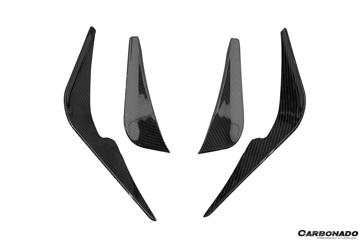 2021-2024 Lotus Emira NYO MNK Style Dry Carbon Fiber Front Bumper canards