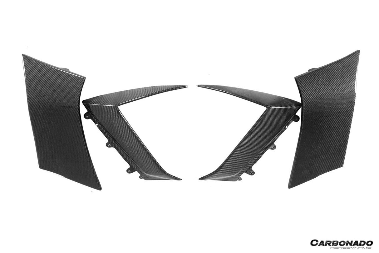2011-2016 Lamborghini Aventador LP700 Coupe BKSS Style Carbon Fiber Quarter Panel Fender Vents