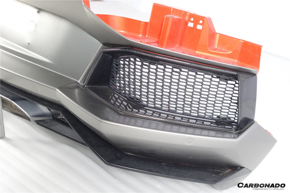 2011-2016 Lamborghini Aventador LP700 Coupe  Roadster Oem Style Carbon Fiber Rear Bumper Grille