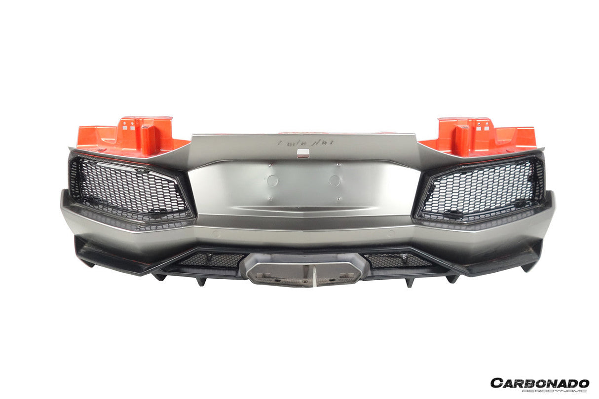 2011-2016 Lamborghini Aventador LP700 Coupe  Roadster Oem Style Carbon Fiber Rear Bumper Grille