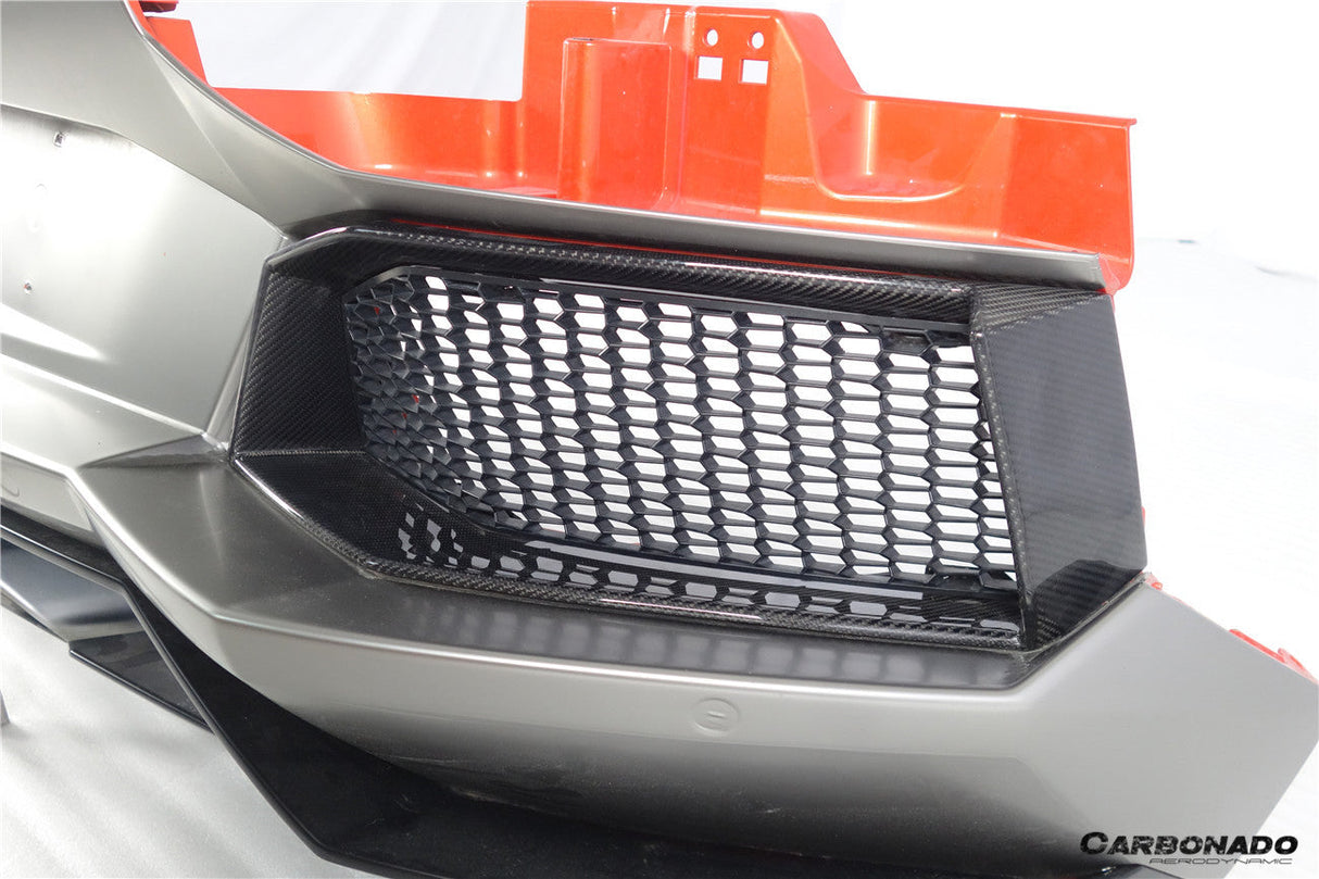 2011-2016 Lamborghini Aventador LP700 Coupe  Roadster Oem Style Carbon Fiber Rear Bumper Grille