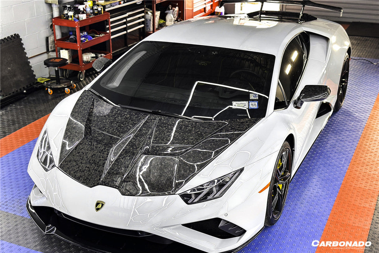 2015-2025 Lamborghini Huracan LP610  LP580  Evo  Tecnica VRS Style Carbon Fiber Hood