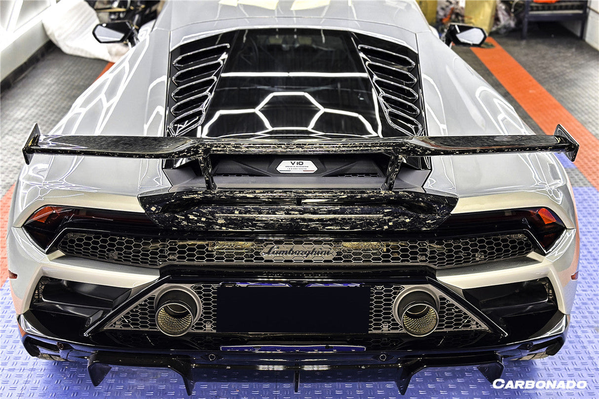 2015-2025 Lamborghini Huracan LP610  LP580  EVO  Tecnica OD Style Carbon Fiber Trunk Spoiler Wing with Base