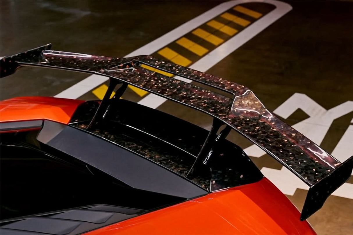 2015-2025 Lamborghini Huracan LP610 & LP580 & EVO & Tecnica  OD Style Dry Carbon Trunk Spoiler Wing With Base