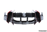 2024-UP Lamborghini Revuelto BK Style Autoclave Carbon Fiber Rear Diffuser with Canards