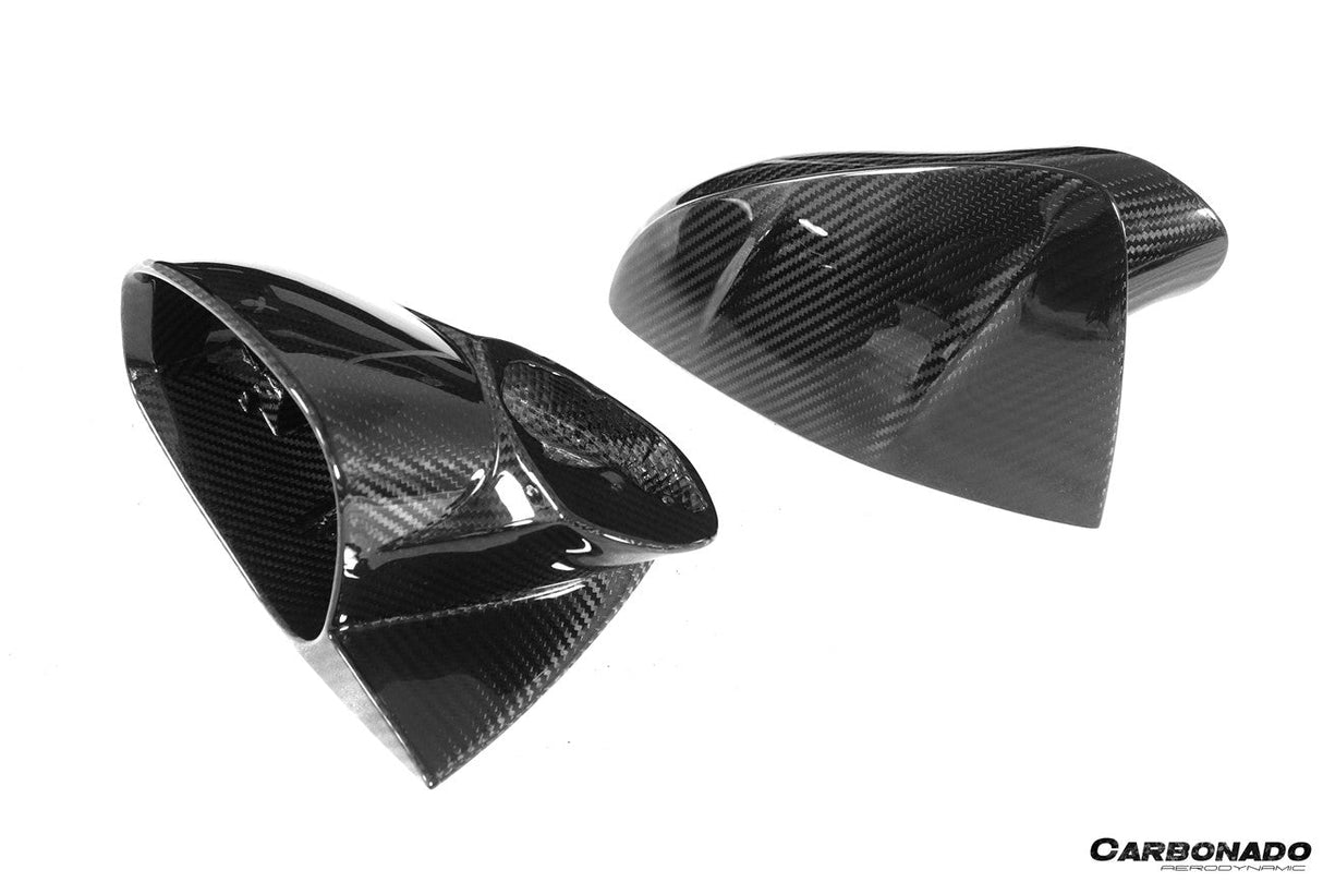 2020-UP Maserati MC20 MCPura MSY Style DRY Carbon Fiber Mirror Housing Replacement