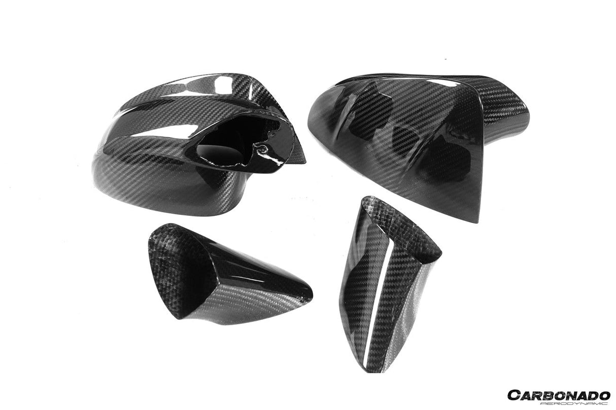 2020-UP Maserati MC20 MCPura MSY Style DRY Carbon Fiber Mirror Housing Replacement