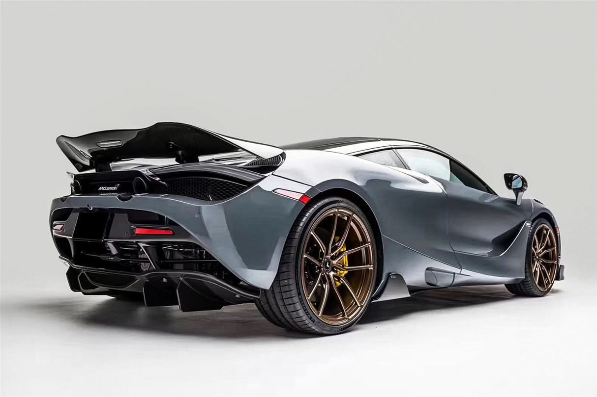 2017-2022 McLaren 720S Spider Coupe VRS Style Autoclave Carbon Fiber Rear Diffuser Lip