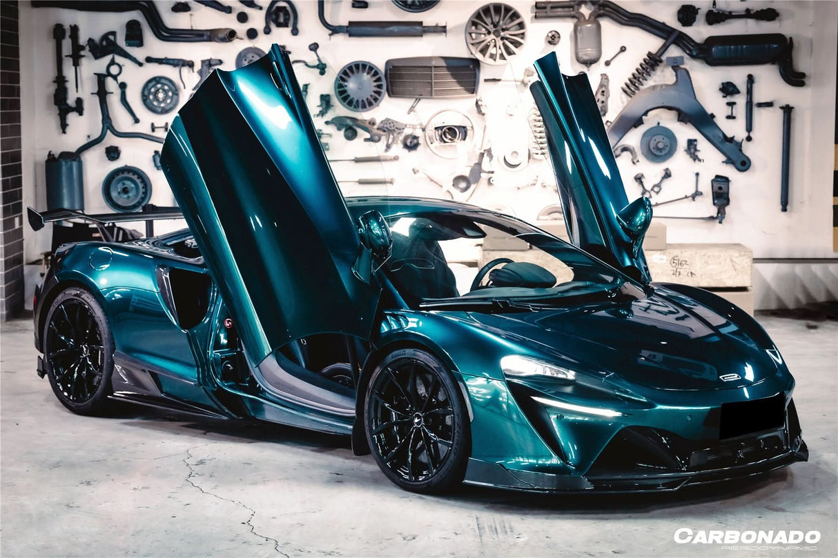 2023-UP McLaren Artura Coupe | Spider AM Style Autoclave Carbon Fiber Quarter Panel Side Scoops