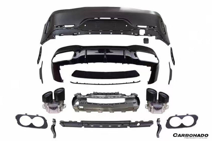 2019-2024 Mercedes Benz AMG GT53 GT50 GT43 4Door Coupe X290 GT63 Style Rear Bumper