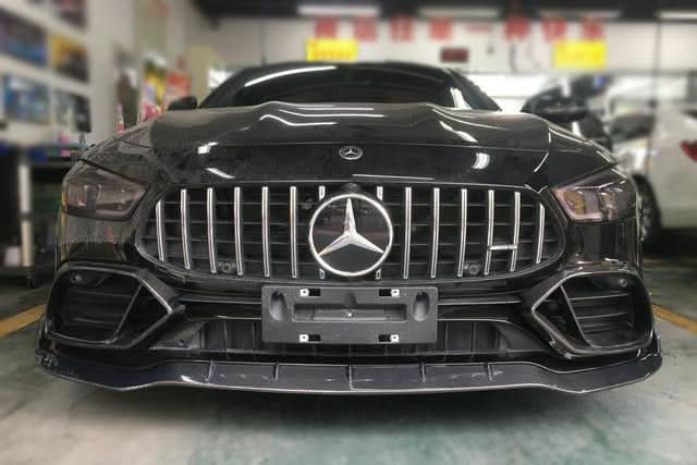 2019-2024 Mercedes Benz AMG GT63 S 4Door Coupe X290 BRS Style Carbon Fiber Front Bumper Vents
