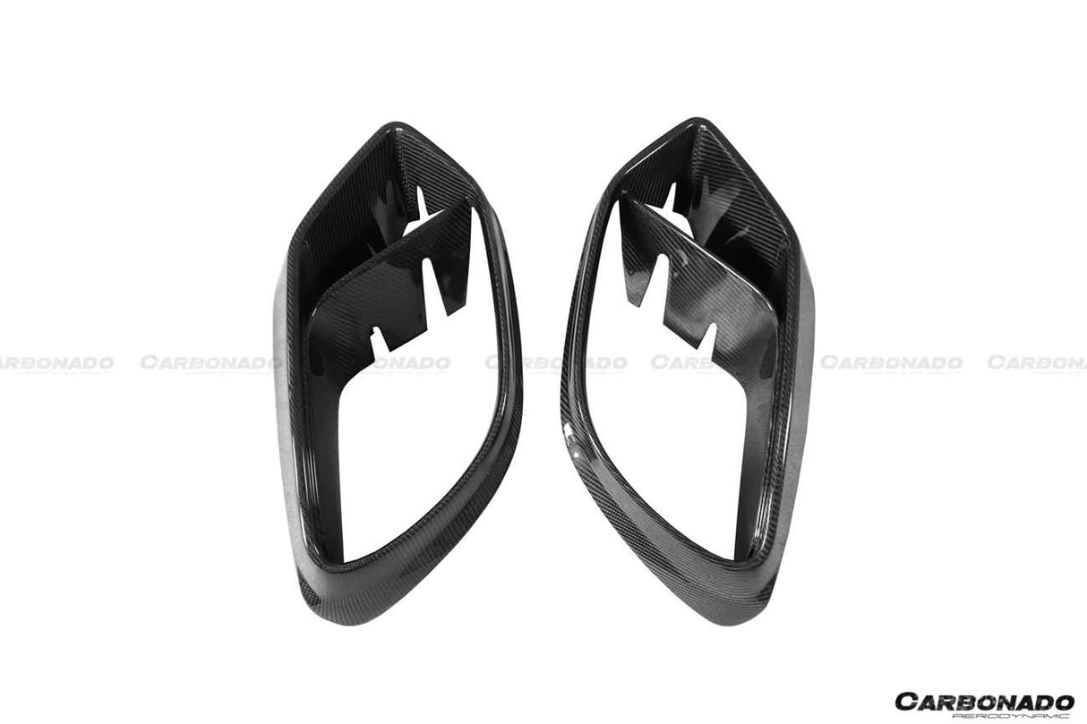 2019-2024 Mercedes Benz AMG GT63 S 4Door Coupe X290 BRS Style Carbon Fiber Front Bumper Vents