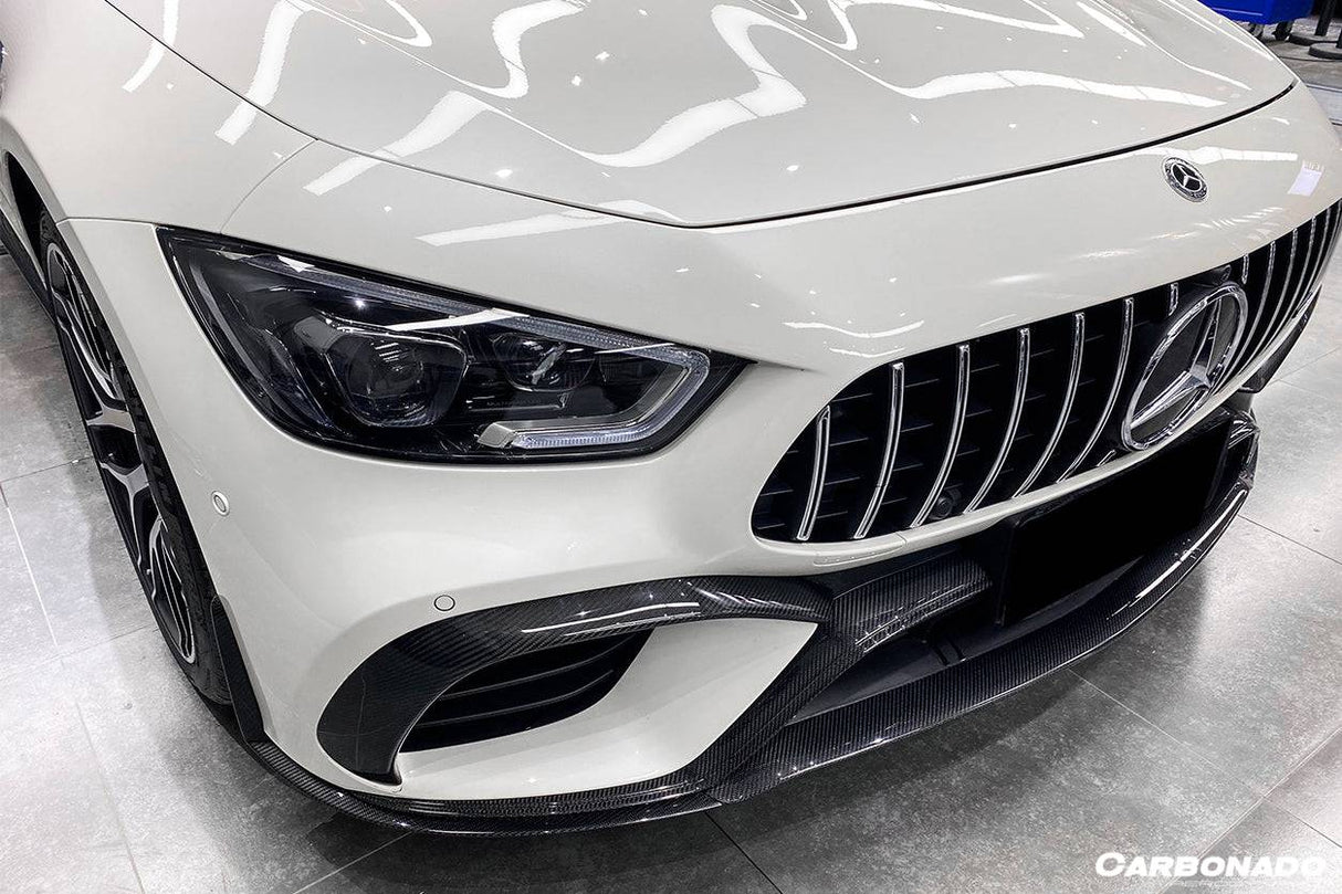 2019-2023 Mercedes Benz AMG GT63  S 4Door Coupe X290 OEM Style Carbon Fiber Front Canards