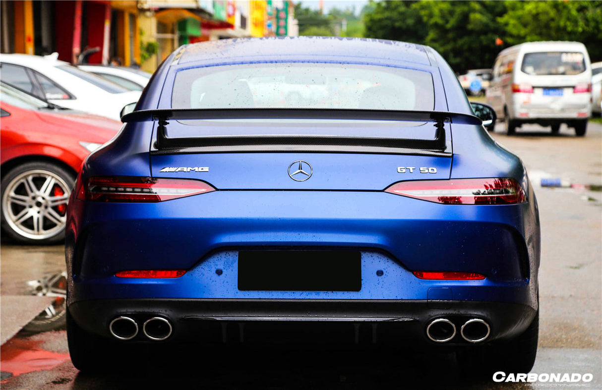 2019-2024 Mercedes Benz AMG GT 4Door Coupe X290 OE Style Carbon Fiber Trunk Spoiler | Fits GT63,GT63S,GT53