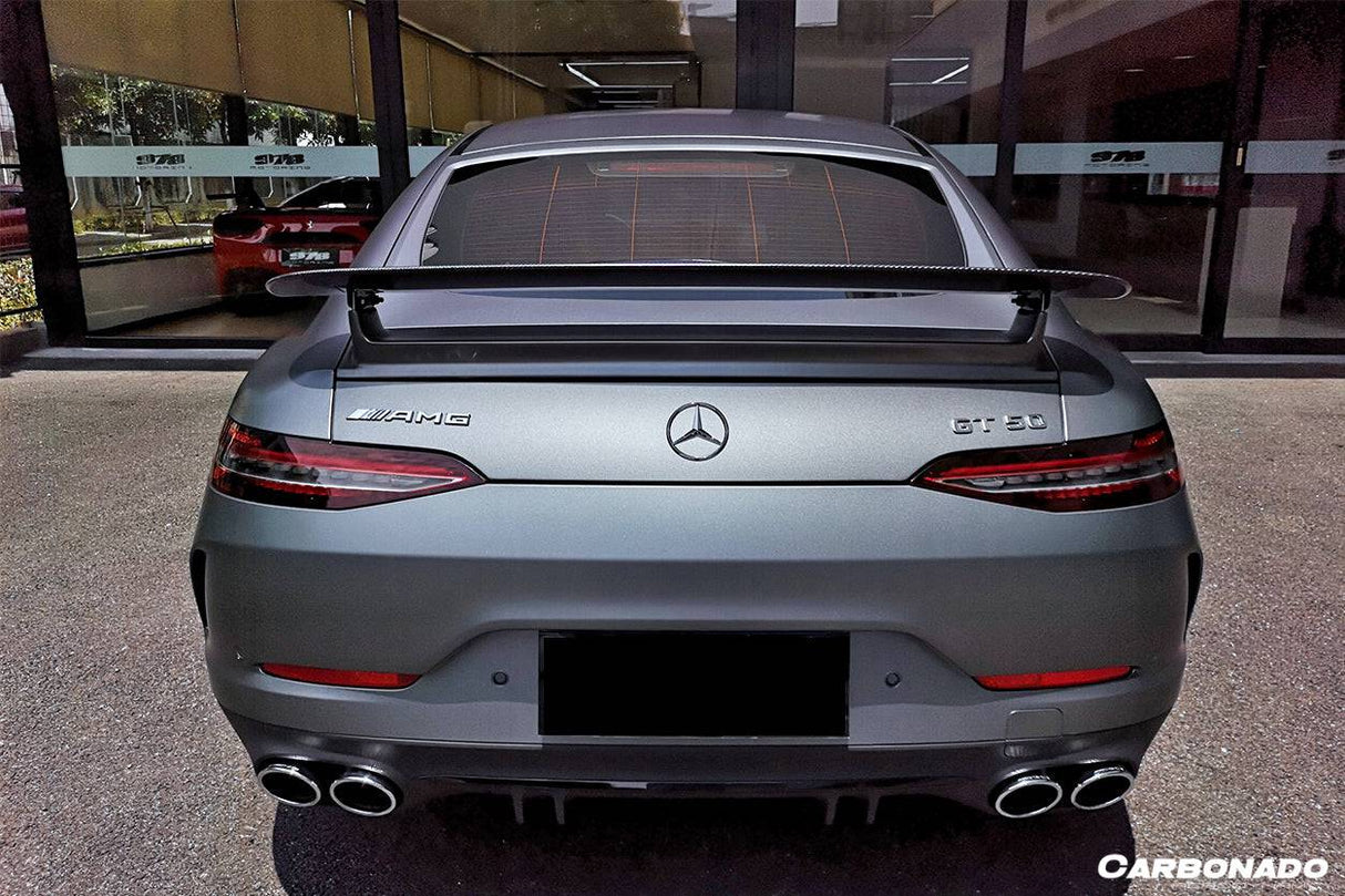 2019-2024 Mercedes Benz AMG GT 4Door Coupe X290 OE Style Carbon Fiber Trunk Spoiler | Fits GT63,GT63S,GT53