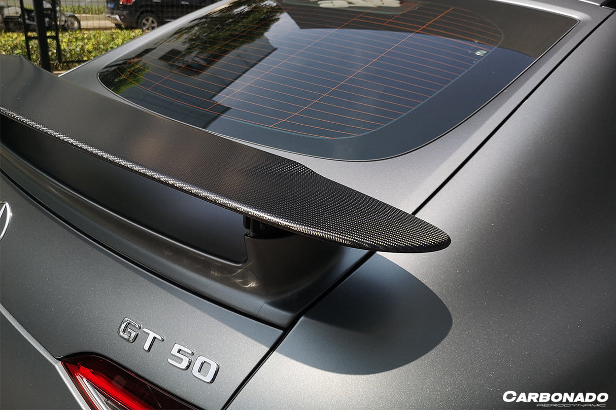 2019-2024 Mercedes Benz AMG GT 4Door Coupe X290 OE Style Carbon Fiber Trunk Spoiler | Fits GT63,GT63S,GT53