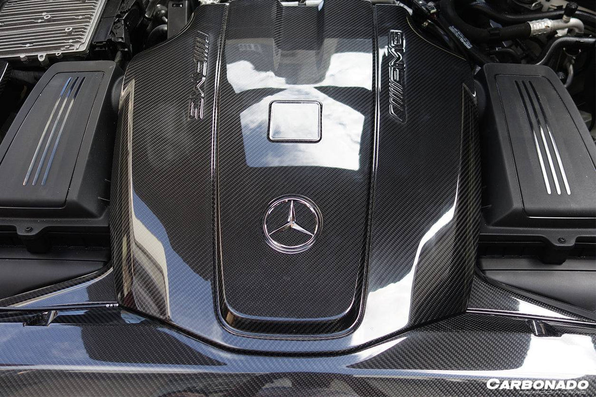 2015-2020 Mercedes Benz AMG GT  GTS Autoclave Carbon Fiber Engine Cover Replacement