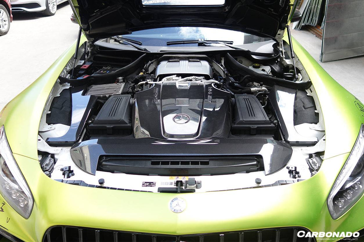 2015-2020 Mercedes Benz AMG GT  GTS Autoclave Carbon Fiber Engine Cover Replacement