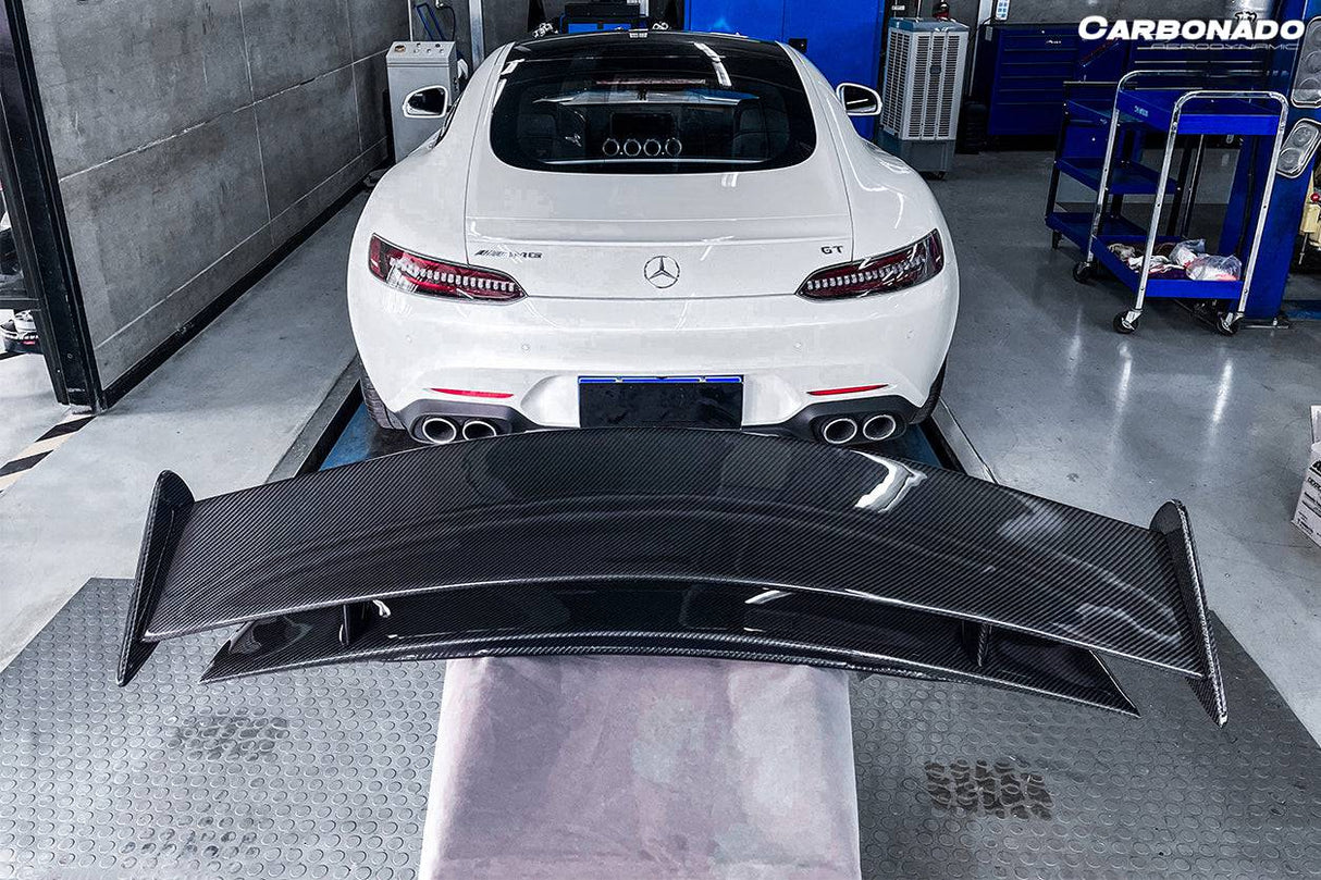 2015-2020 Mercedes Benz AMG GT GTS GTC RZS Style Carbon Fiber Trunk Spoiler