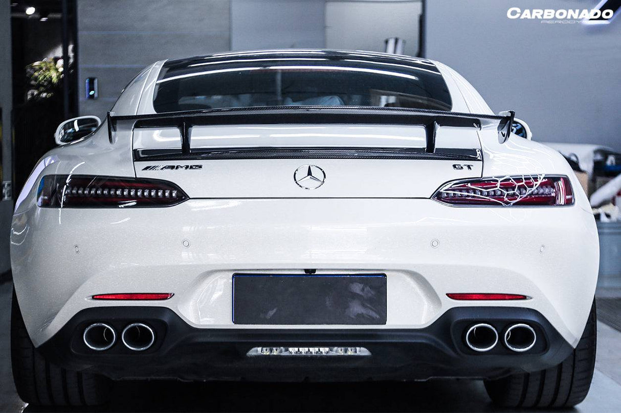 2015-2020 Mercedes Benz AMG GT GTS GTC RZS Style Carbon Fiber Trunk Spoiler