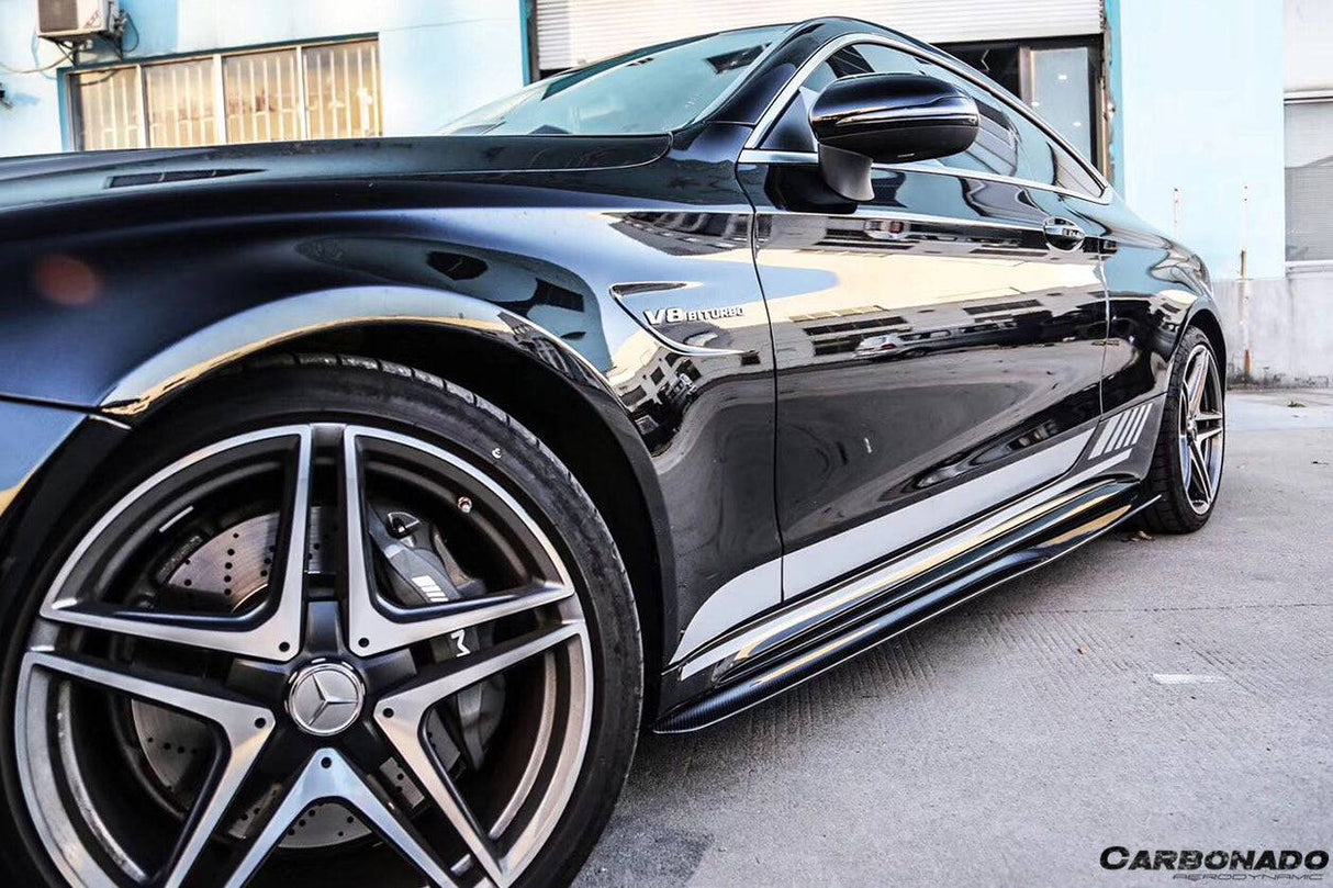 2015-2021 Mercedes Benz C-Class W205 Coupe PS Style Side Skirts