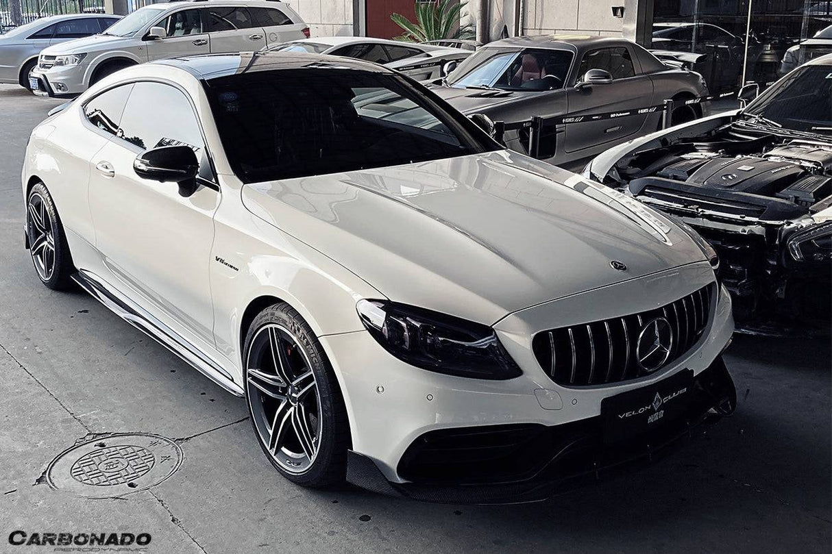2015-2021 Mercedes Benz C-Class W205 Coupe PS Style Side Skirts