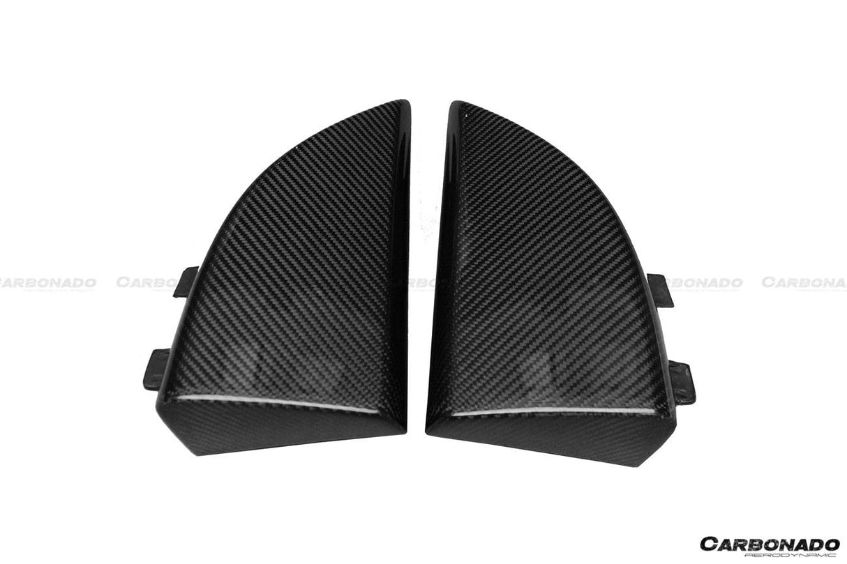 2014-2021 Mercedes Benz C217 S63  S65 AMG Coupe OE Style Carbon Fiber Rrar Bumper Caps