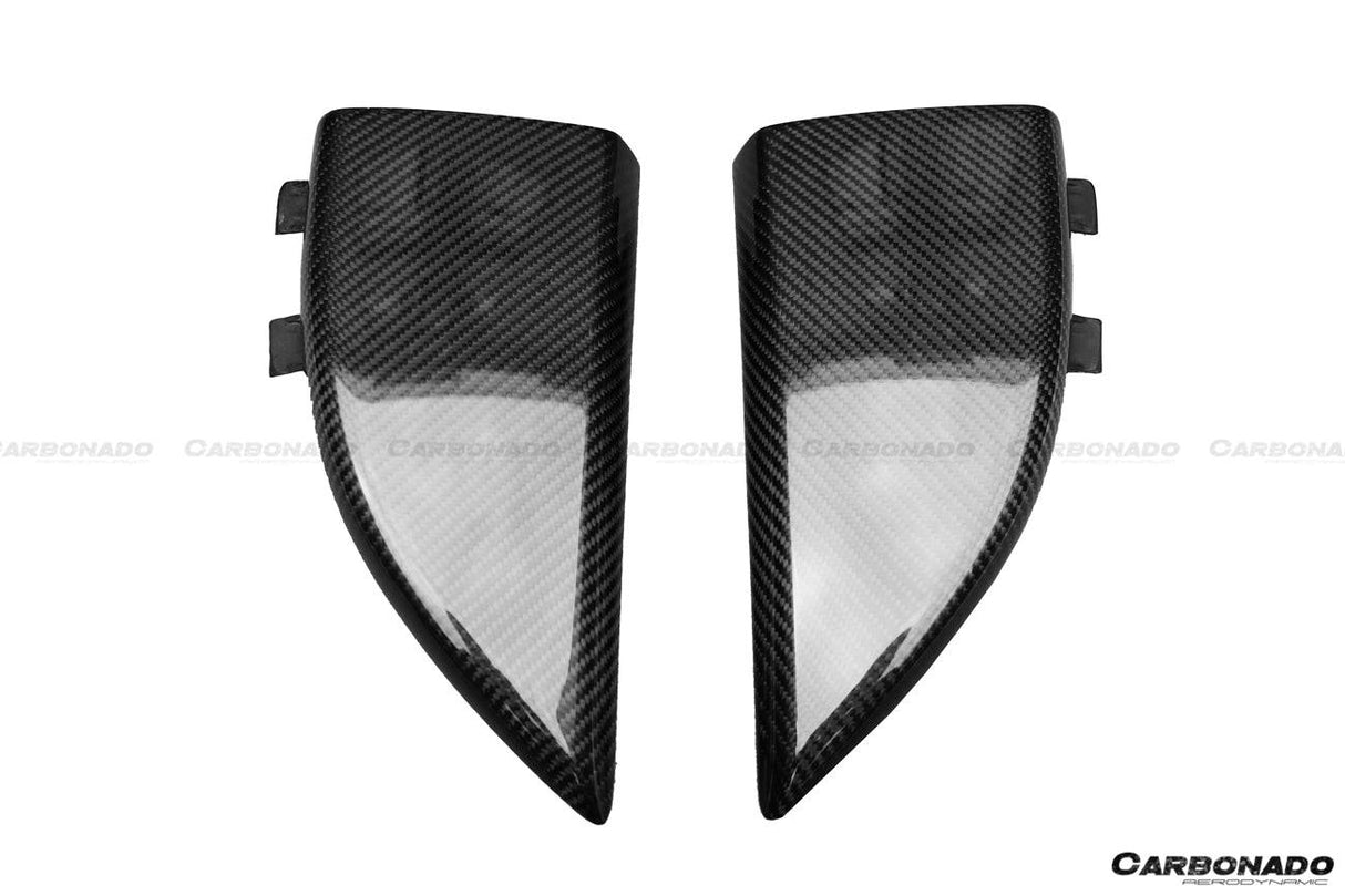 2014-2021 Mercedes Benz C217 S63  S65 AMG Coupe OE Style Carbon Fiber Rrar Bumper Caps