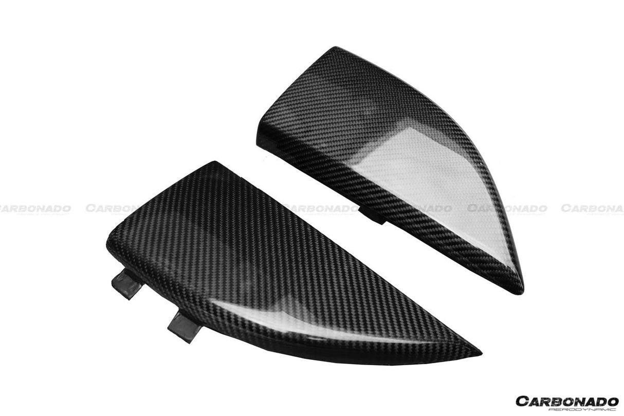 2014-2021 Mercedes Benz C217 S63  S65 AMG Coupe OE Style Carbon Fiber Rrar Bumper Caps