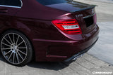 2008-2014 Mercedes Benz C Class W204 P Style Rear Bumper With exhaust Tips
