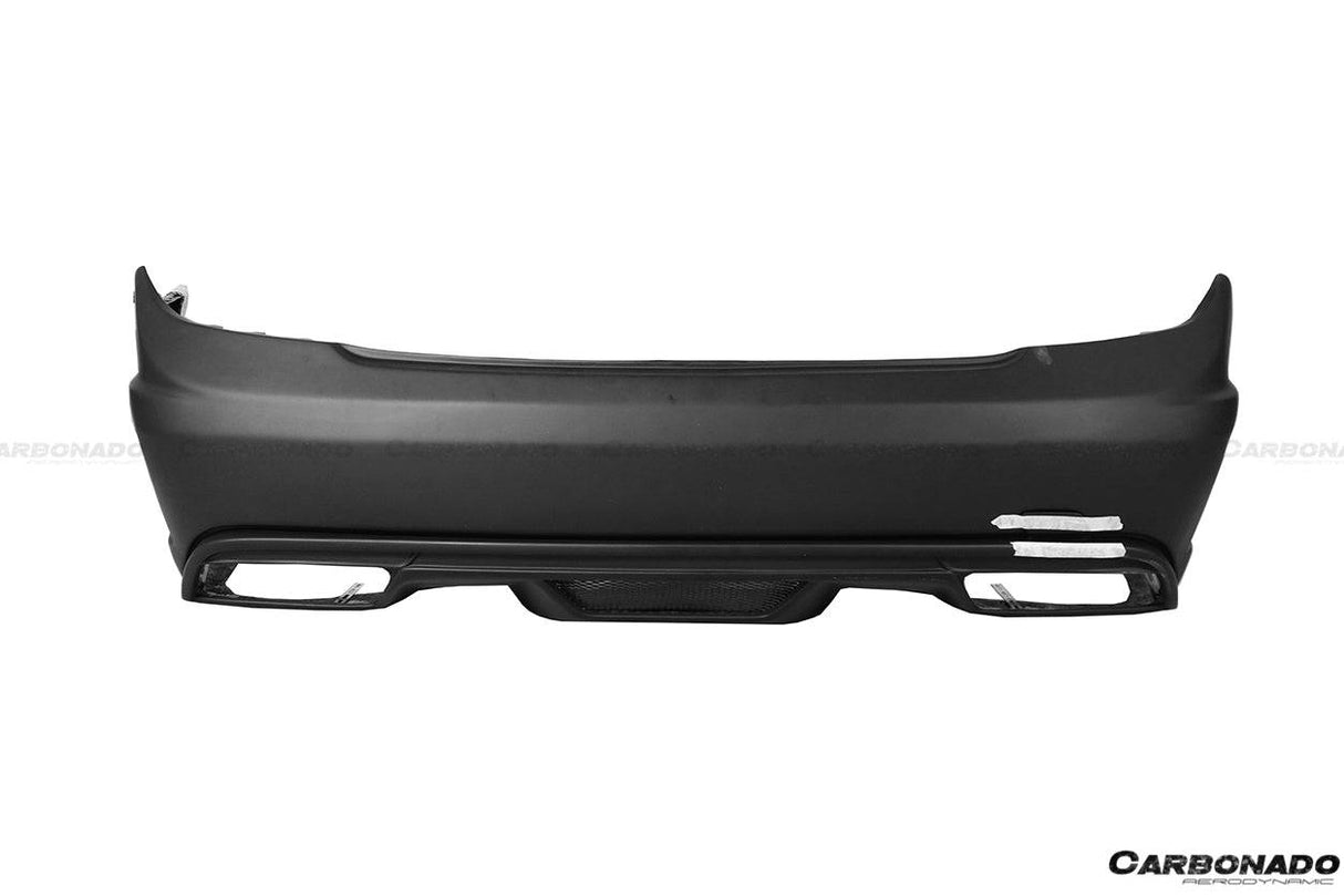 2008-2014 Mercedes Benz C Class W204 P Style Rear Bumper With exhaust Tips