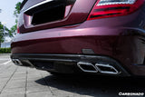 2008-2014 Mercedes Benz C Class W204 P Style Rear Bumper With exhaust Tips