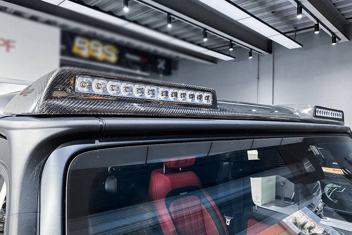 2019-2025 Mercedes Benz G-Class W464 | W465 G-Wagon BR Style Front Roof Spoiler | Fit G500,G550,G63 AMG