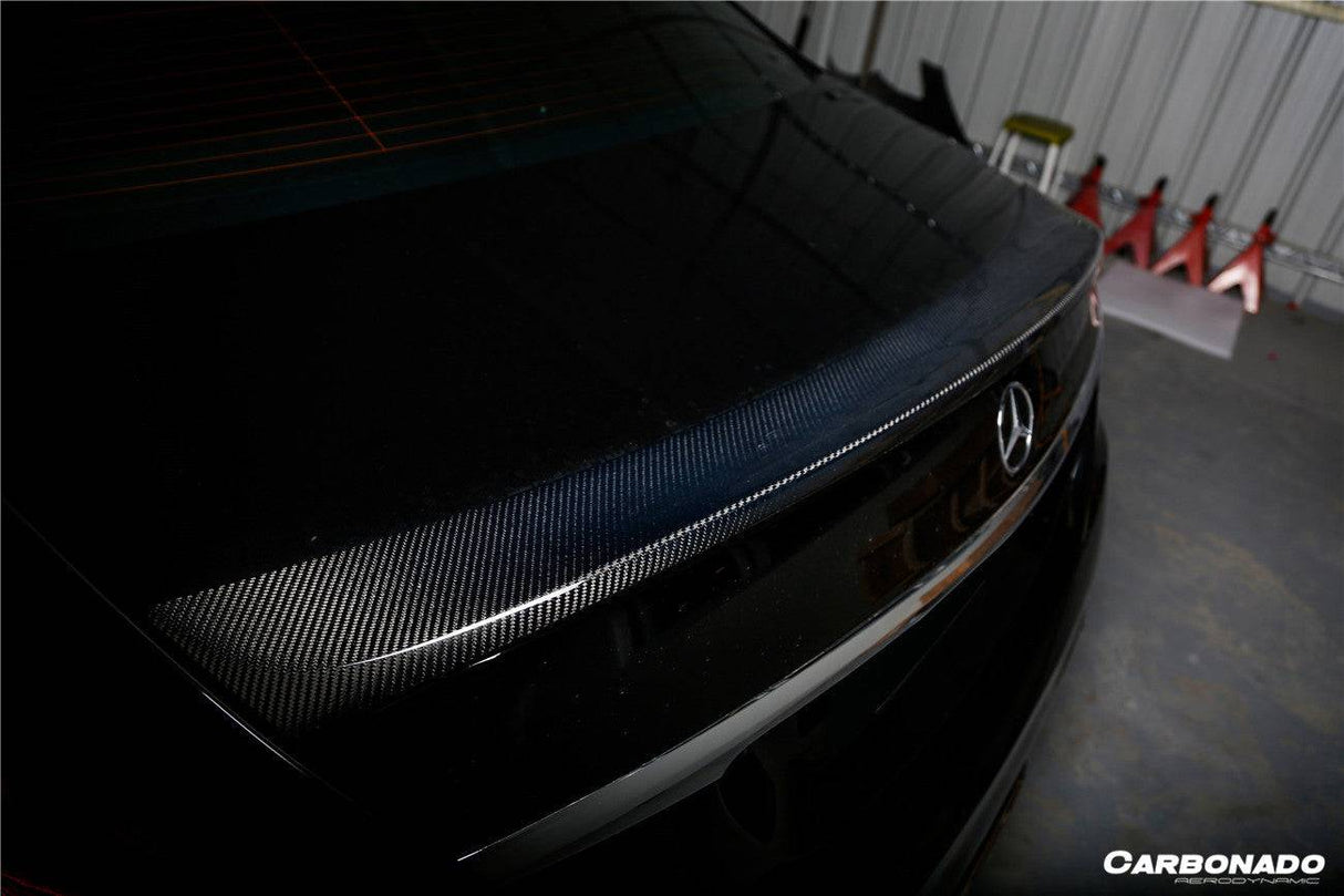 2014-2020 Mercedes Benz S63 AMG W222 Sedan MSY Style Carbon Fiber Trunk Spoiler