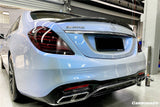 2014-2020 Mercedes Benz S63 AMG W222 Sedan MSY Style Carbon Fiber Trunk Spoiler