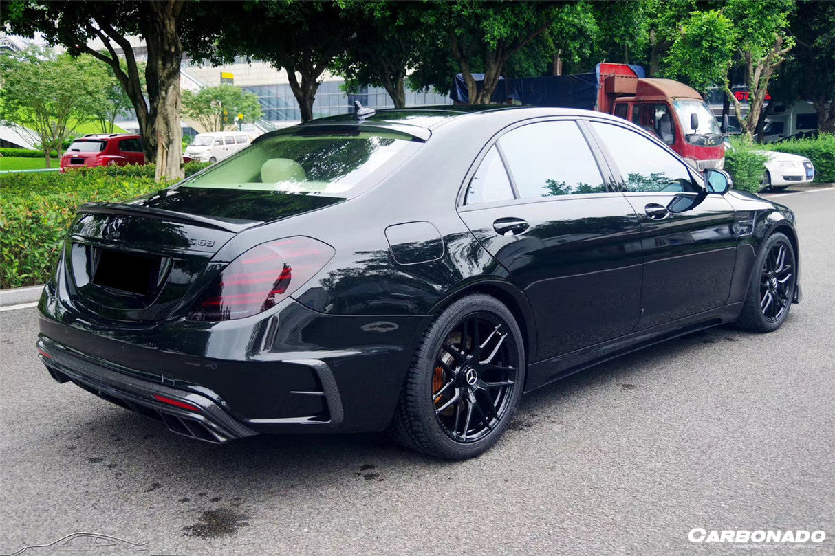 2014-2020 Mercedes Benz S63 AMG W222 Sedan MSY Style Carbon Fiber Trunk Spoiler
