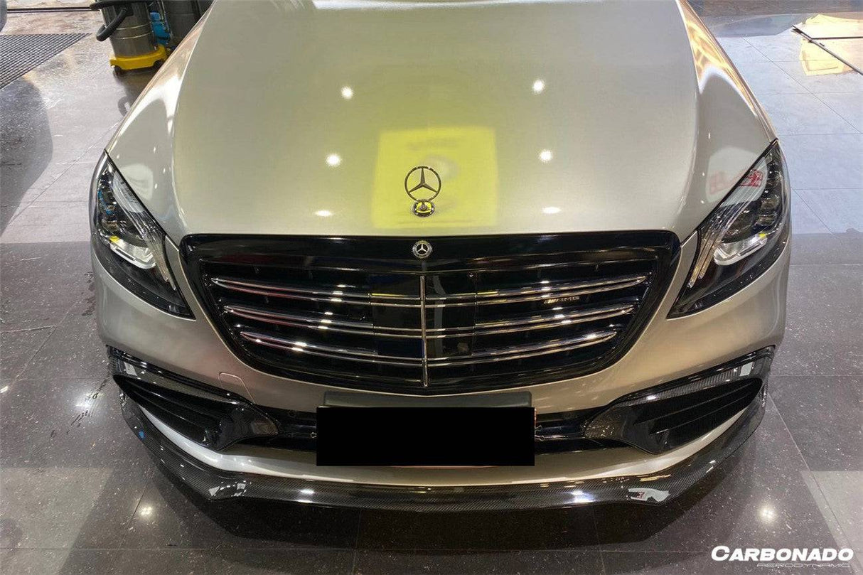 2017-2020 Mercedes Benz S63 AMG W222.2 Sedan MSY Style Carbon Fiber Front Bumper Vents