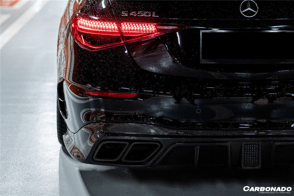 2021-2024 Mercedes Benz S Class W223 Sedan MSY Style Rear Bumper Side Vents