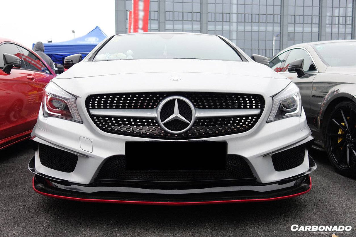 2014-2016 Mercedes Benz W117 CLA Sport    CLA45 AMG RZS Style Front Canards
