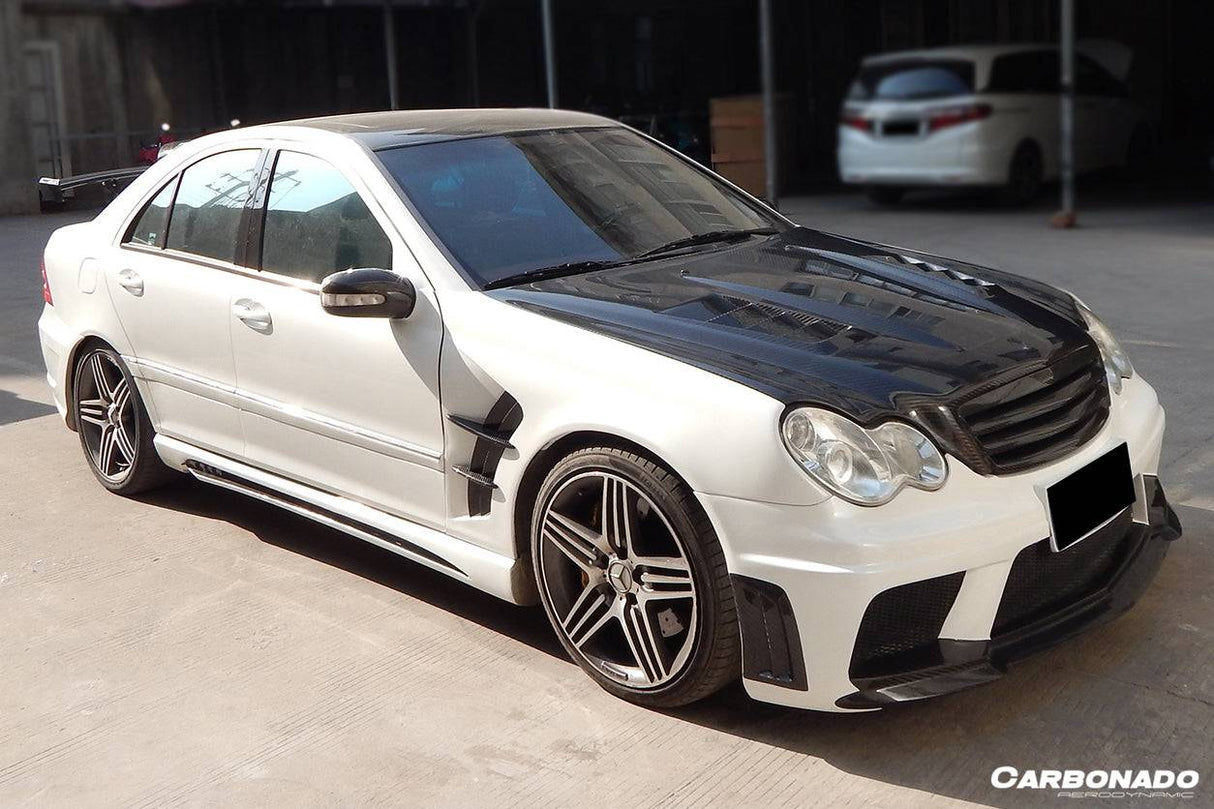 2001-2007 Mercedes Benz W203 C Class WI Style Side Skirts