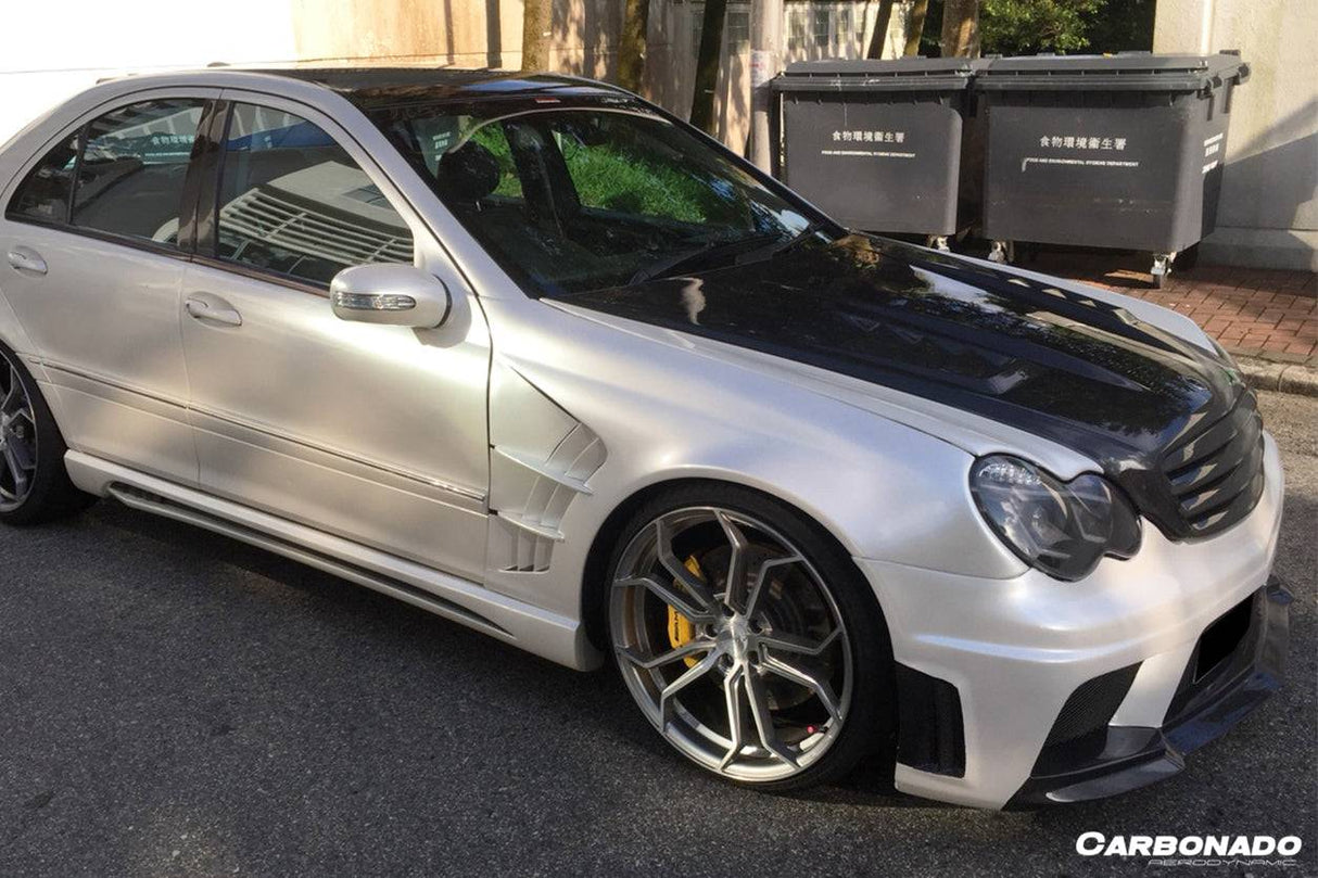 2001-2007 Mercedes Benz W203 C Class WI Style Side Skirts